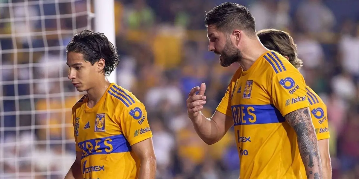 Diego Lainez got angry with André-Pierre Gignac after the defeat against América and now he could stay out of Tigres