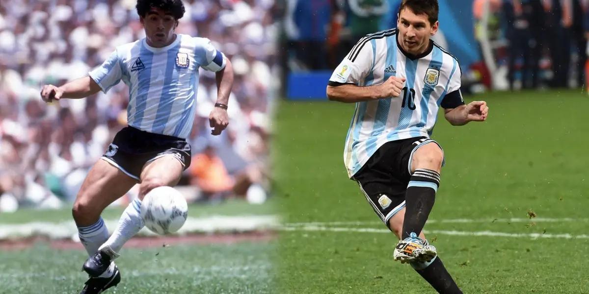 Diego Maradona and Lionel Messi are the two best players in Argentine history and there is a coincidence of the day of their debut that few.