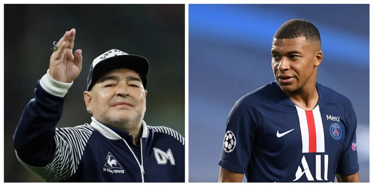 Diego Maradona confessed that, back at his playing years, he had been close to play in France. He also gave some curious advice to Kylian Mbappe.