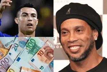 Dinho once again demonstrated his humility to CR7 in front of everyone.