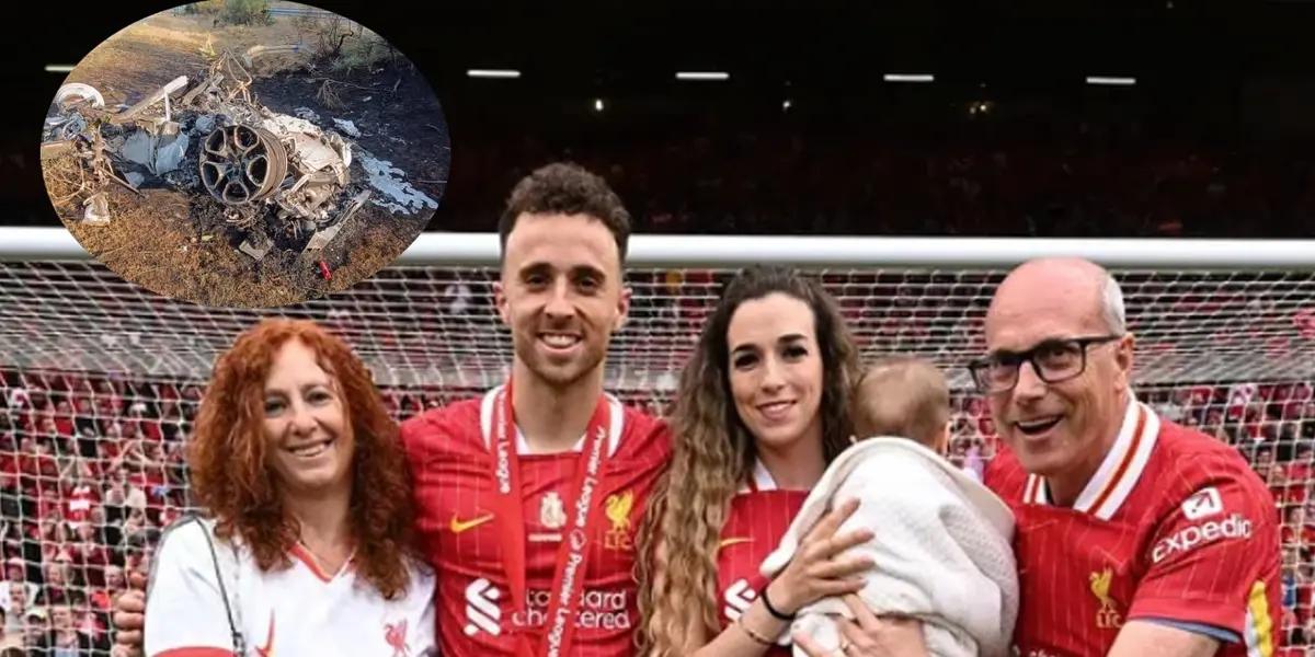 Diogo Jota and is family. Photo. La Razón