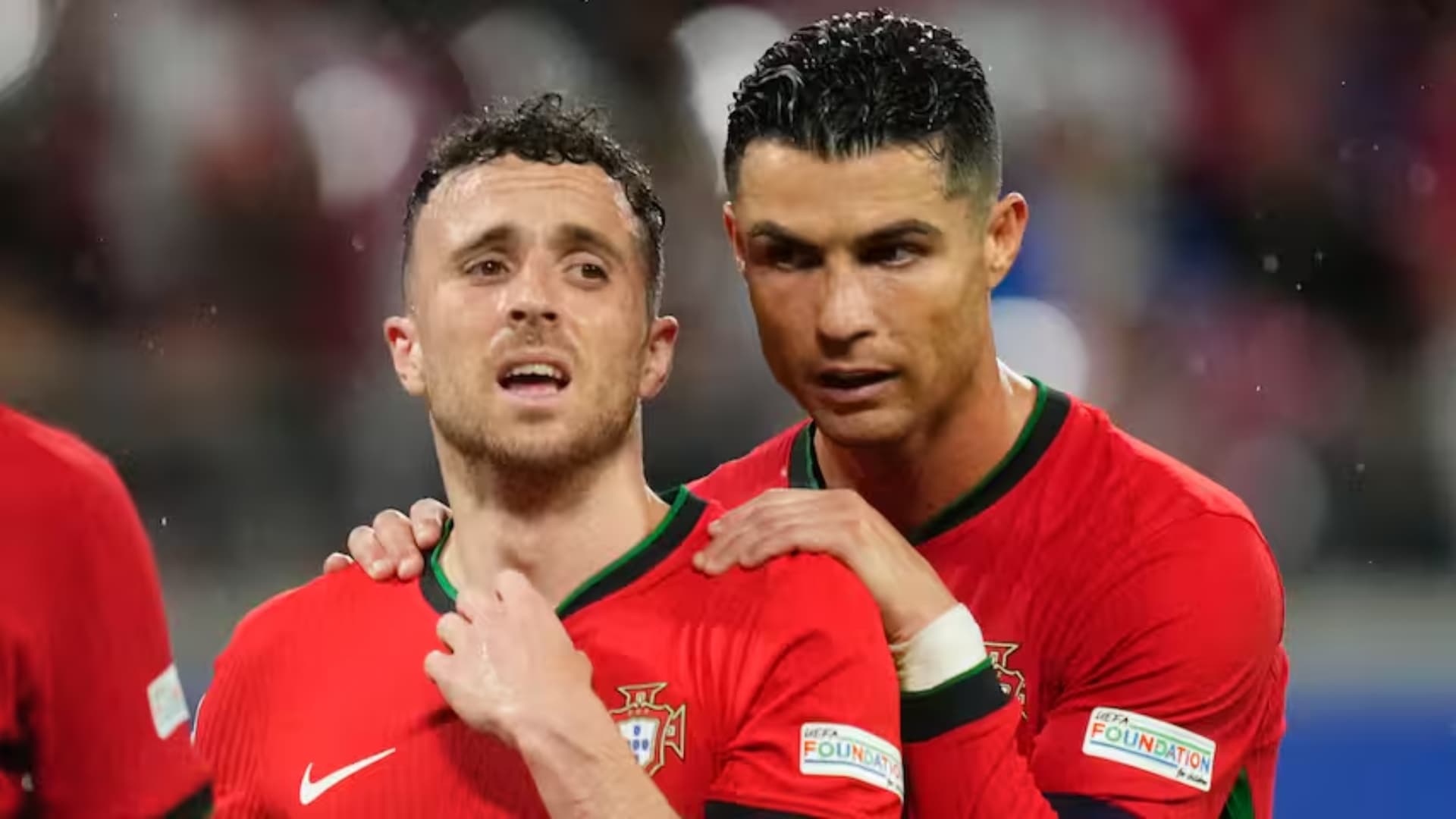 Diogo Jota y CR7