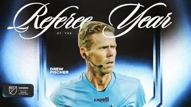 Drew Fischer Honored as MLS Referee of the Year. Photo: Instagram