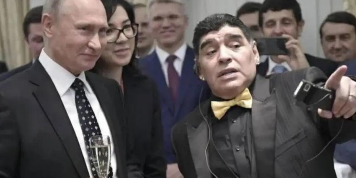 During 2018, a particular situation occurred between the Russian president and the historic Argentinian player.