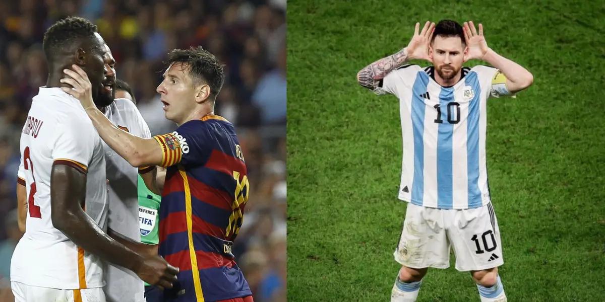 During the last Qualifiers, he invaded the playing field and, in his intention to take a picture with Leo, he hit him