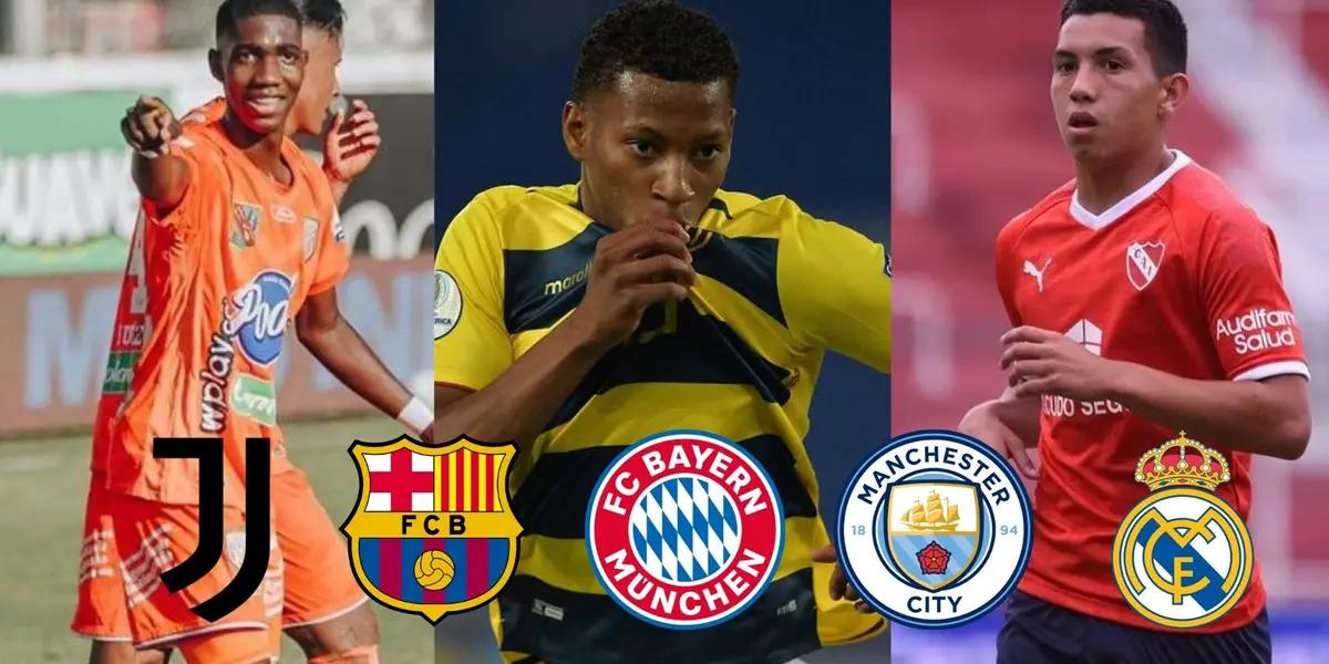 Ecuador, Colombia and Argentina are some of the countries with most youngsters playing in Europe.