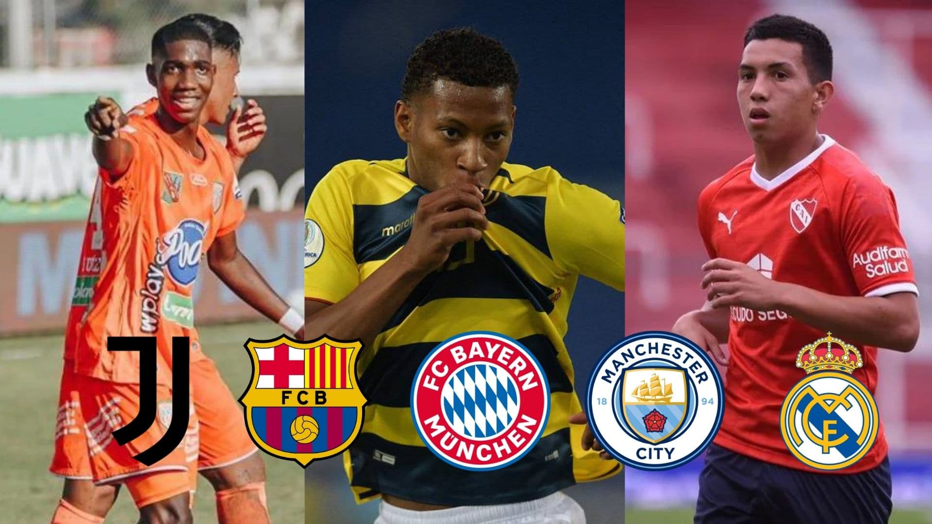 Ecuador, Colombia and Argentina are some of the countries with most youngsters playing in Europe.
