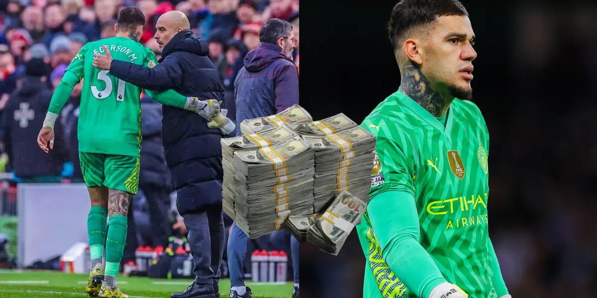 Ederson suffered an injury against Liverpool and now Man City lose him and money.