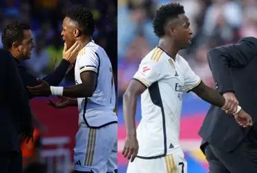 El Clasico left us some memorable images such as Vinicius' discussion with Xavi.