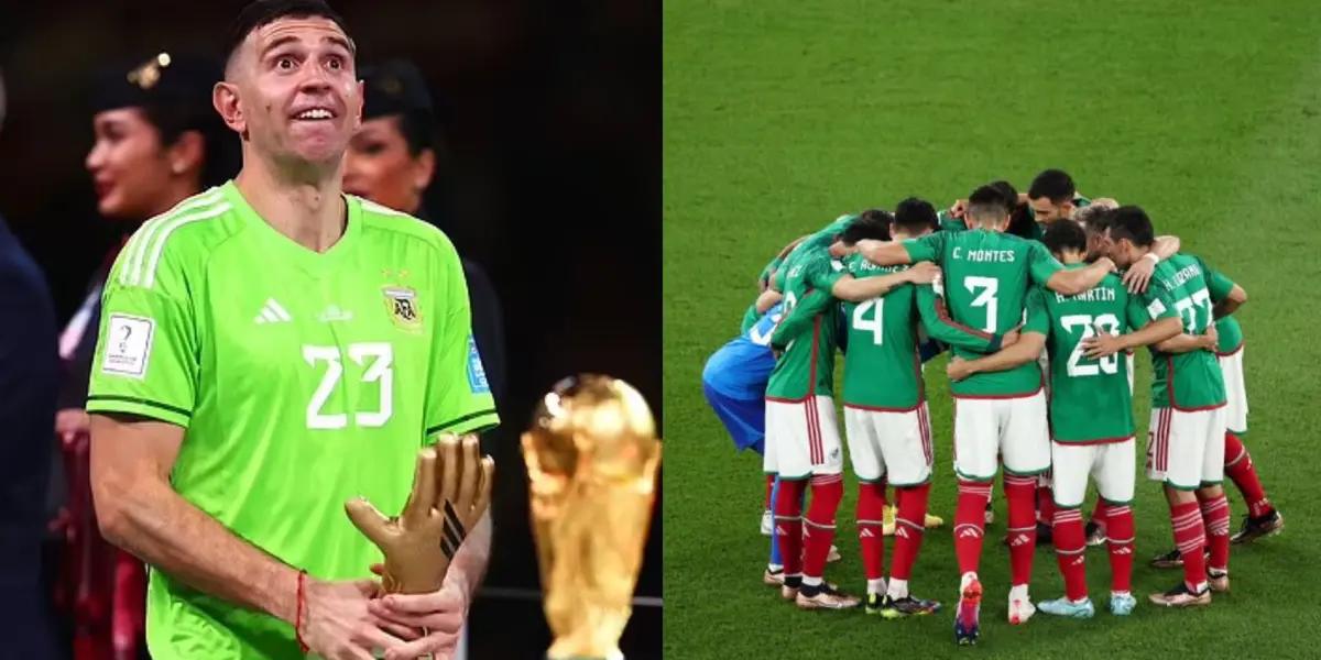 Emiliano Martinez in social networks has already commented on what happened against France and also against Mexico