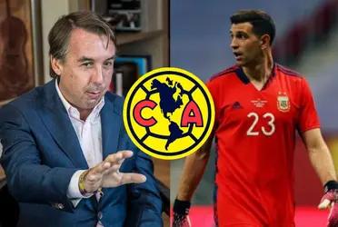 Emiliano Martínez sounds as reinforcement for América and Emilio Azcárraga has an interesting offer for the Argentinean goalkeeper