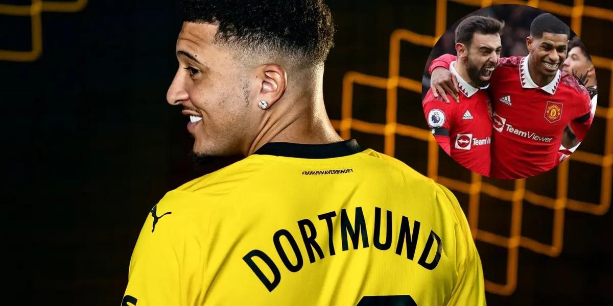 England striker Jadon Sancho returns to Borussia Dortmund on loan from Manchester United