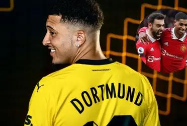 England striker Jadon Sancho returns to Borussia Dortmund on loan from Manchester United