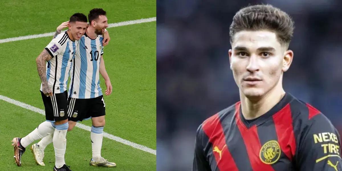 Enzo Fernandez's unexpected statement about Julian Alvarez and Lionel Messi