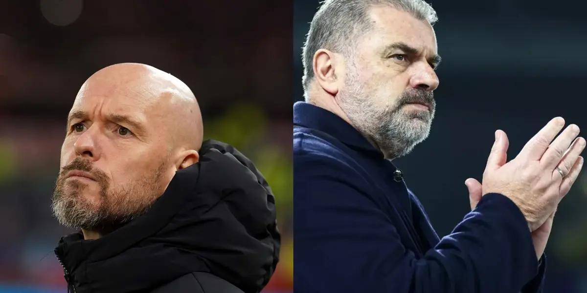 Erik Ten Hag looks to pick up Man United's form with a win against Ange Postecoglou's Spurs.