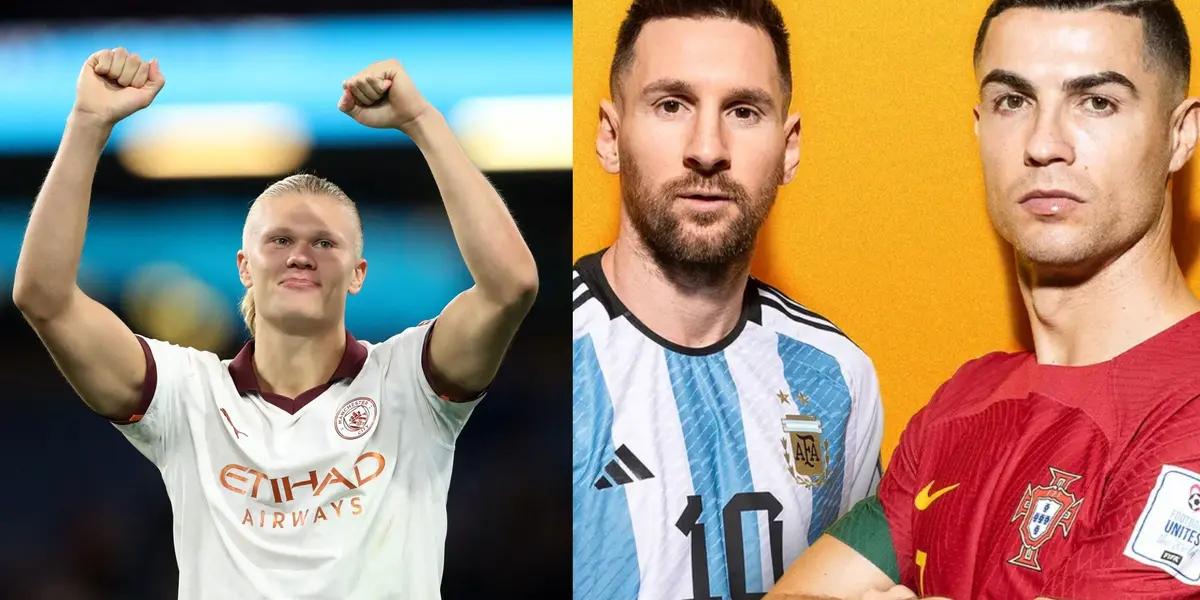 Erling Haaland and his thoughts on CR7 and Messi