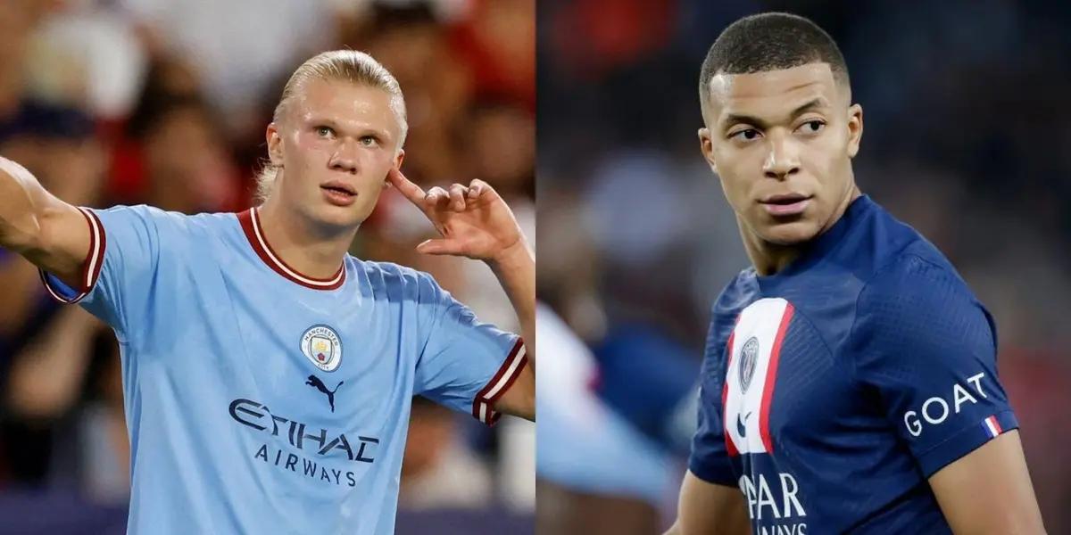 Erling Haaland has a great rivalry with Kylian Mbappe this season
