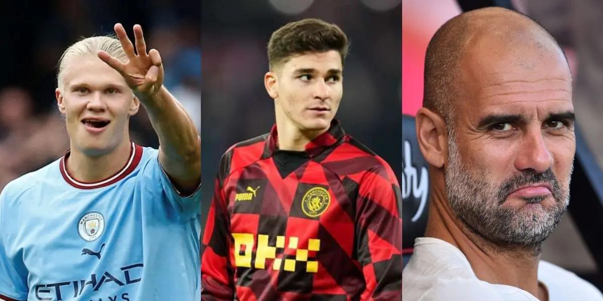 Erling Haaland has great admiration for the Argentine Julián Álvarez