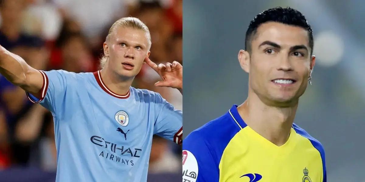 Erling Haaland hits Cristiano Ronaldo and will earn millions of dollars for this action