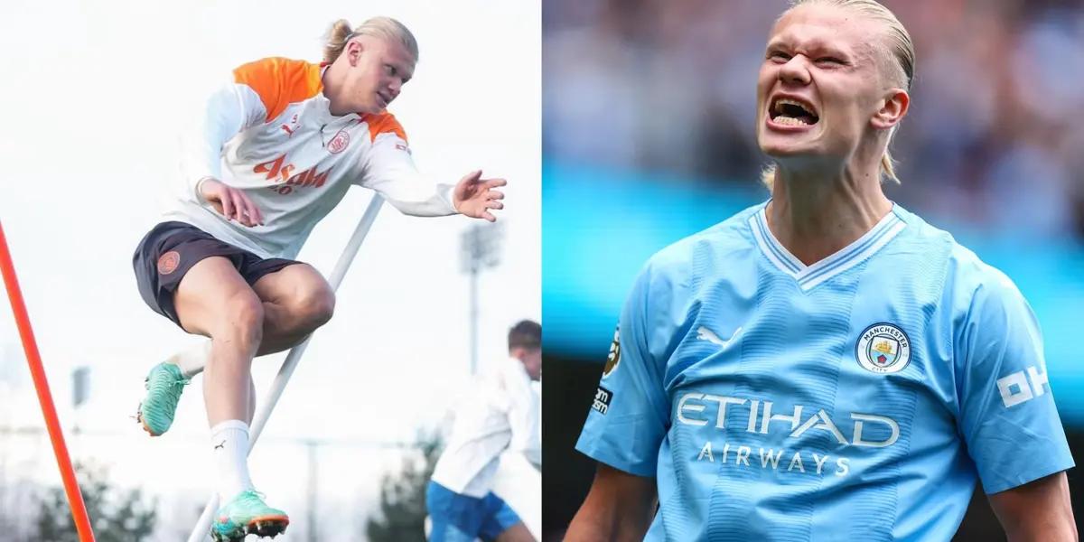 Erling Haaland is back with Manchester City after more than a month off due to injury.