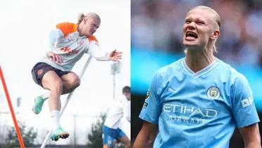Erling Haaland is back with Manchester City after more than a month off due to injury.