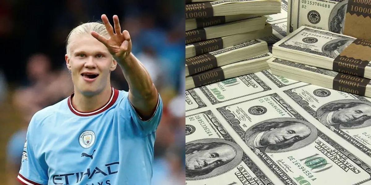 Erling Haaland is the great star of Manchester City and the most desired player in the world