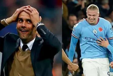 Erling Haaland saw from the bench the best player in Manchester City against the Blues.