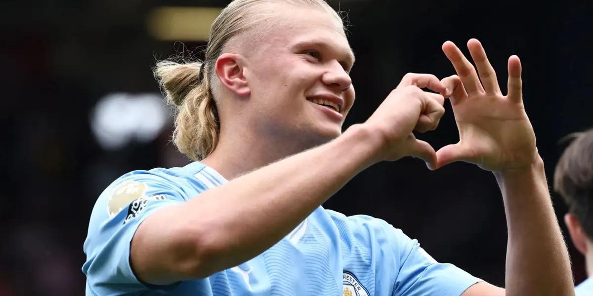 Erling Haaland scored a hat-trick against Fulham on Saturday