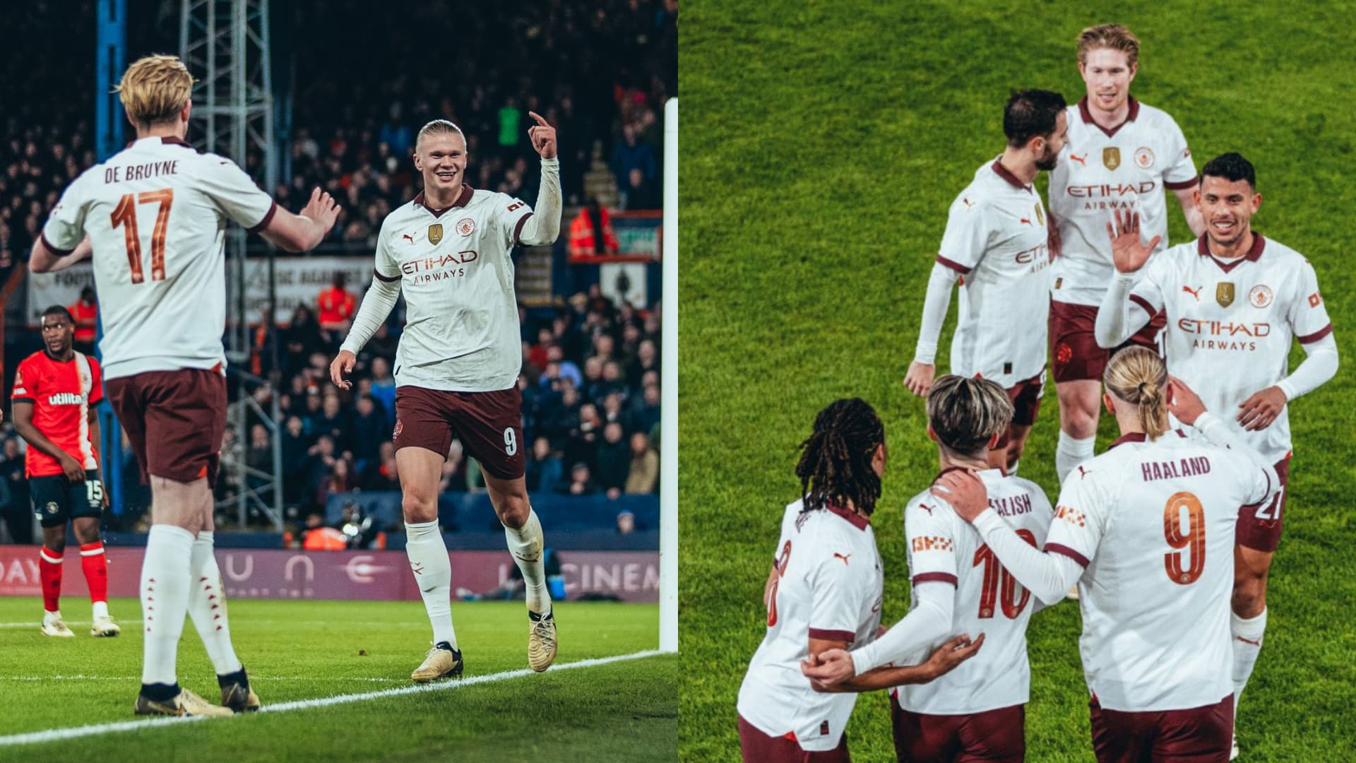Erling Haaland scores five goals for against Luton Town in Man City's 6-2 win in the FA Cup!