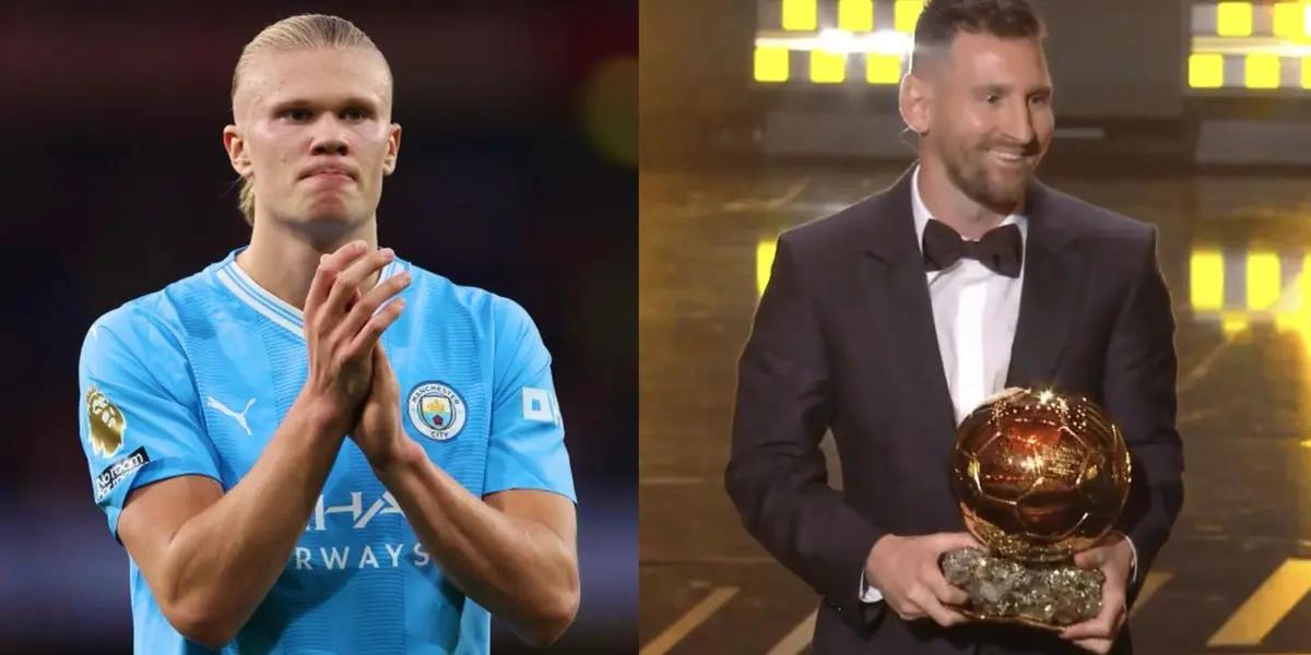 Erling Haaland was close to winning the 2023 Ballon d'Or