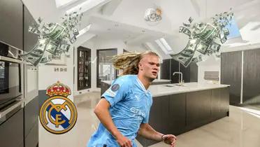 Erling Haaland went to visit his father's luxurious penthouse.