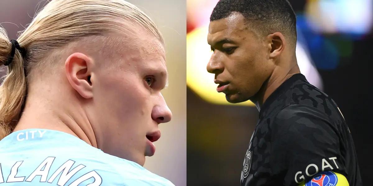 Erling Haaland would be reluctant about the possibility of sharing team with Kylian Mbappe.