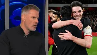 Ex-Liverpool player Jamie Carragher had some words on Arsenal celebrations.