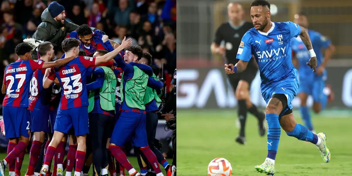 FC Barcelona considers letting go of a player to Al Hilal with Neymar.