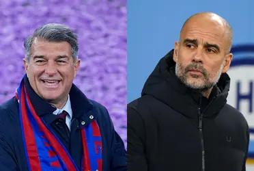 FC Barcelona could improve Manchester City's financial numbers with a massive sponsorship deal.