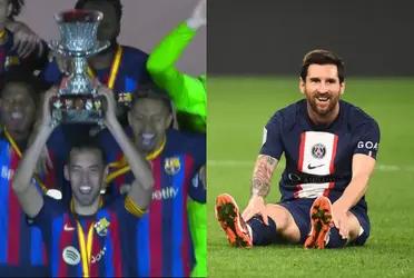 FC Barcelona defeated Real Madrid and this was the team's response to the fact that Messi will stay in Paris