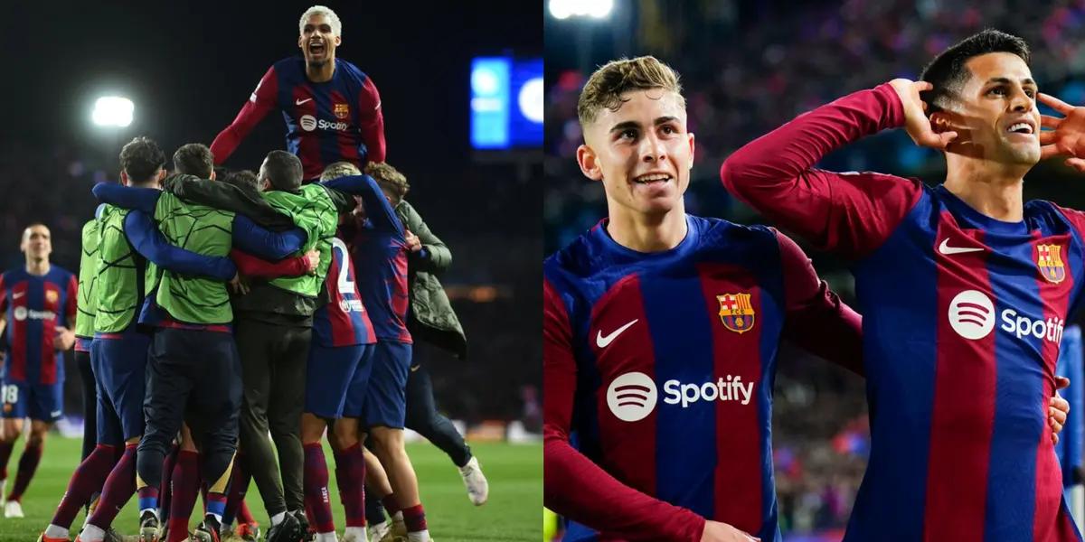 FC Barcelona goes to the final eight of the Champions League.