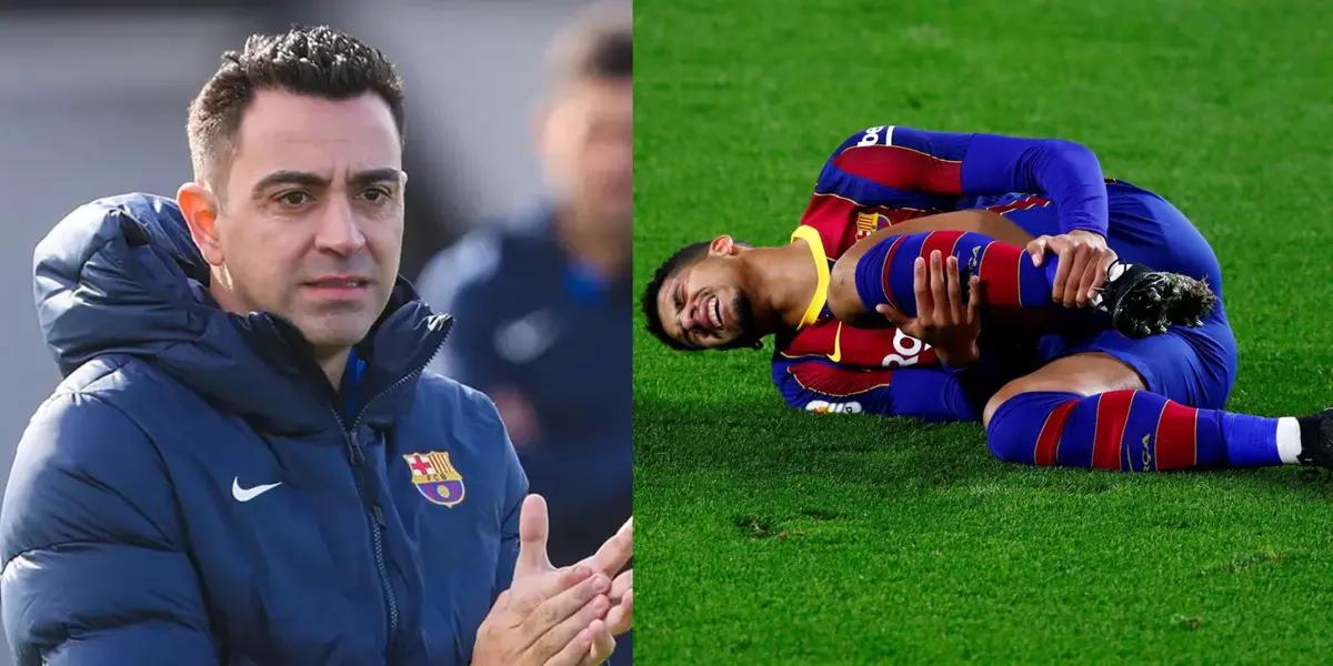 FC Barcelona just announced Ronald Araujo's injury.