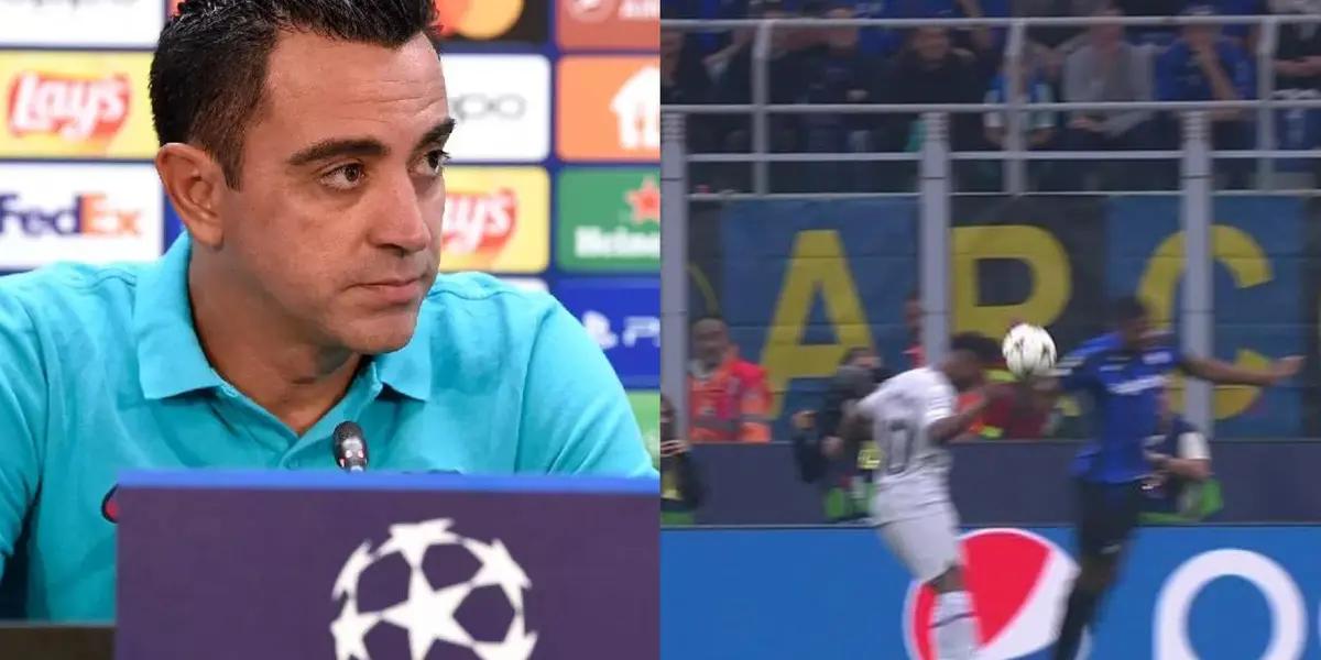 FC Barcelona lost to Inter Milan and a handball that was not whistled was the main factor in the match