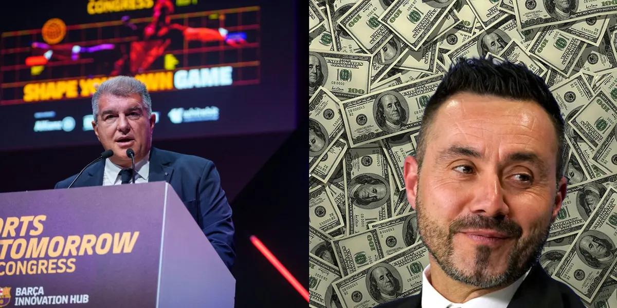 FC Barcelona needs to pay a release clause as Brighton wants to keep De Zerbi.