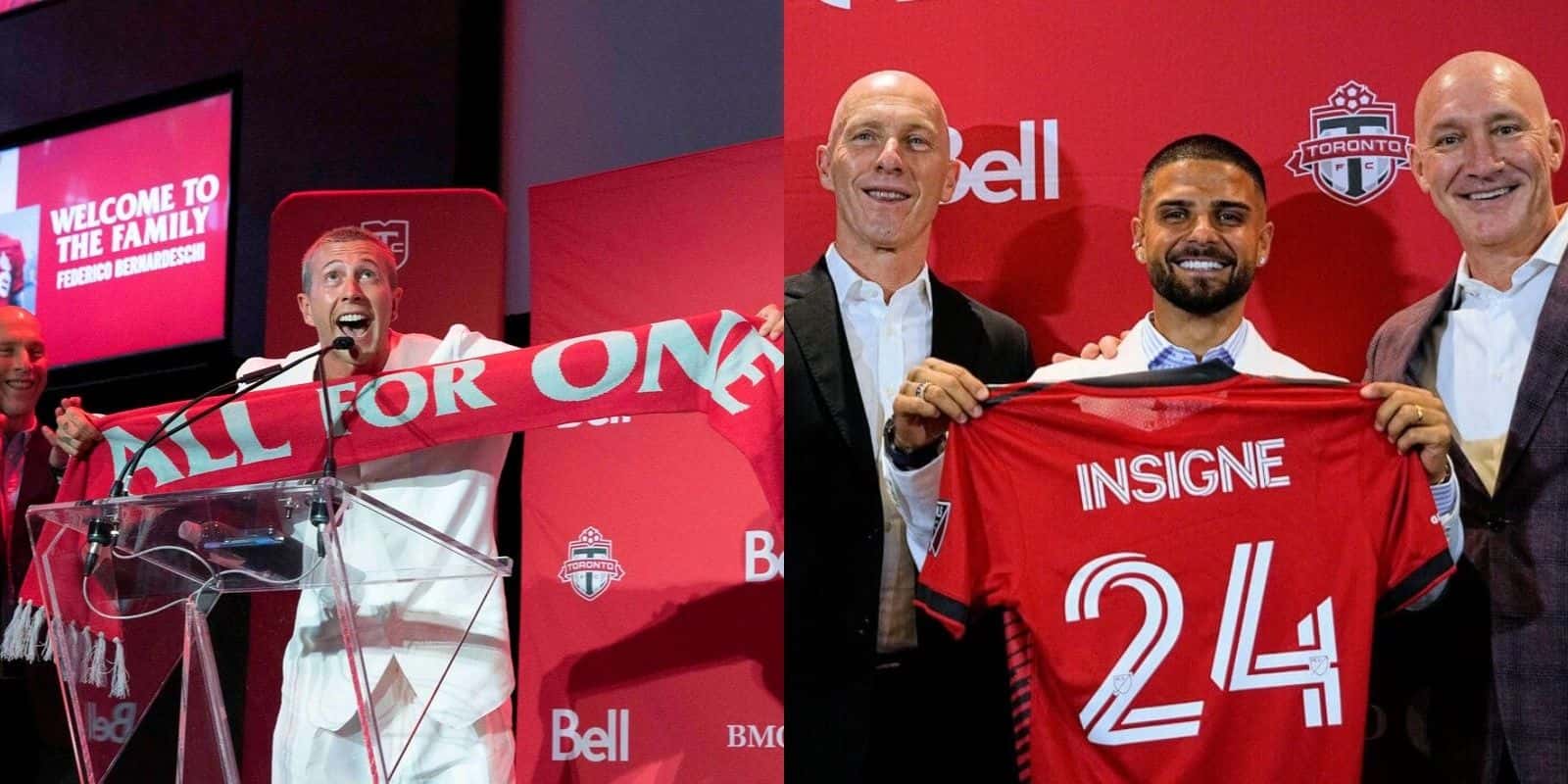Federico Bernardeschi and Lorenzo Insigne are having a great time at Toronto FC