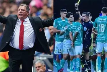 Fernando Hernández hit a León player and is already being investigated for his bad action