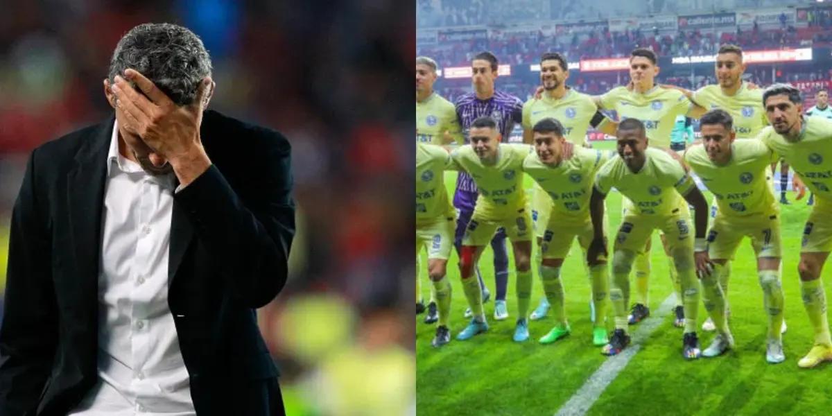 Fernando Ortíz made a controversial action against the León coach, Nicolás Larcamón