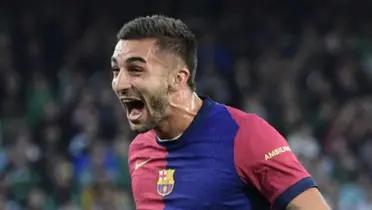 Ferran Torres' goal after Dani Olmo's pass for the 4-0 win in Barcelona vs Betis in the Copa del Rey