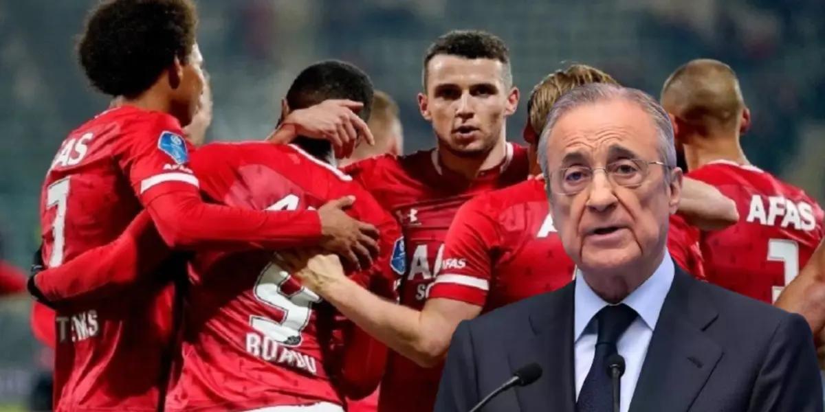 Florentino Perez and AZ Alkmaar. Photo. Football´s Finest