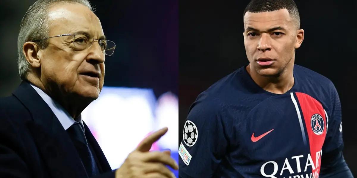 Florentino Perez could have given a sensational clue on the future of Kylian Mbappe.