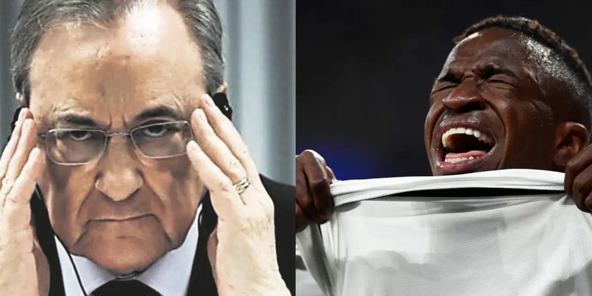Florentino Pérez made a decision at Real Madrid that makes Vinicius Jr angry
