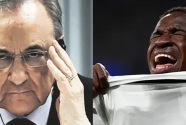 Florentino Pérez made a decision at Real Madrid that makes Vinicius Jr angry