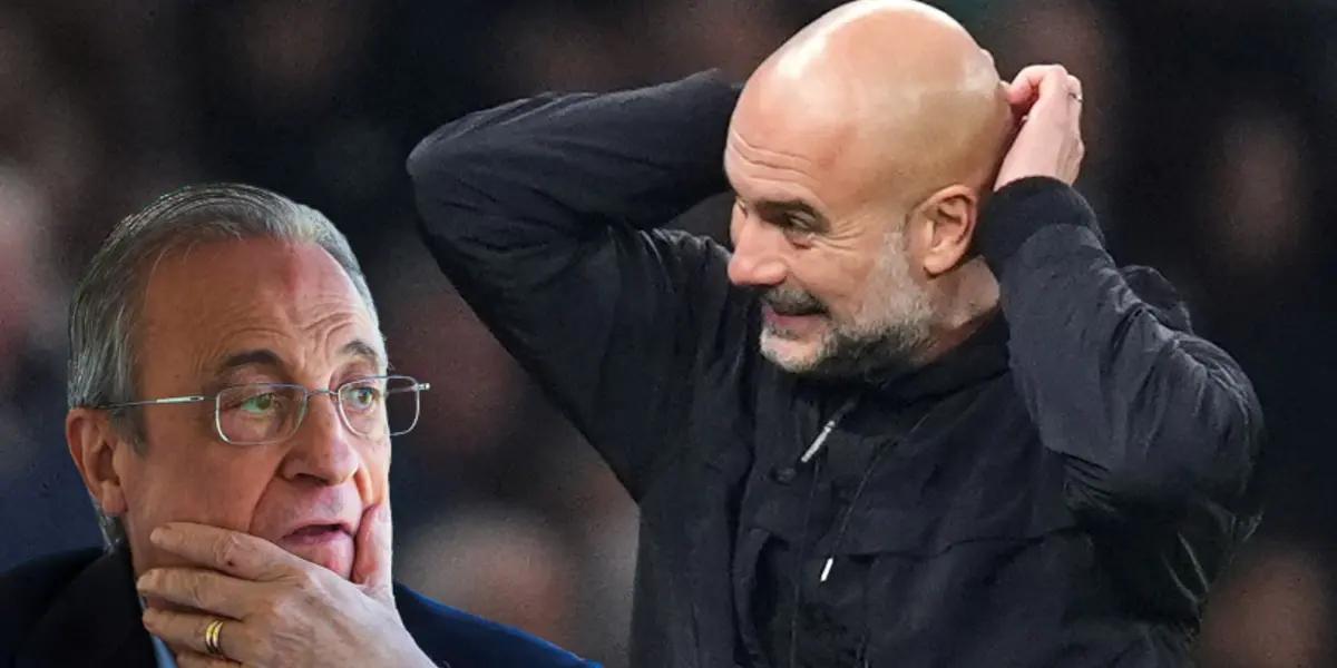 Florentino Pérez y Pep Guardiola Photo: BBC, Marca