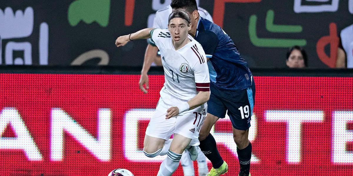 Flores played 30 minutes in his second cap with El Tri.